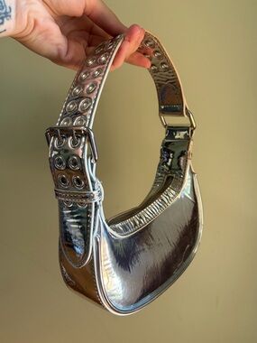 Urban Outfitters Metallic Silver small Shoulder Bag
